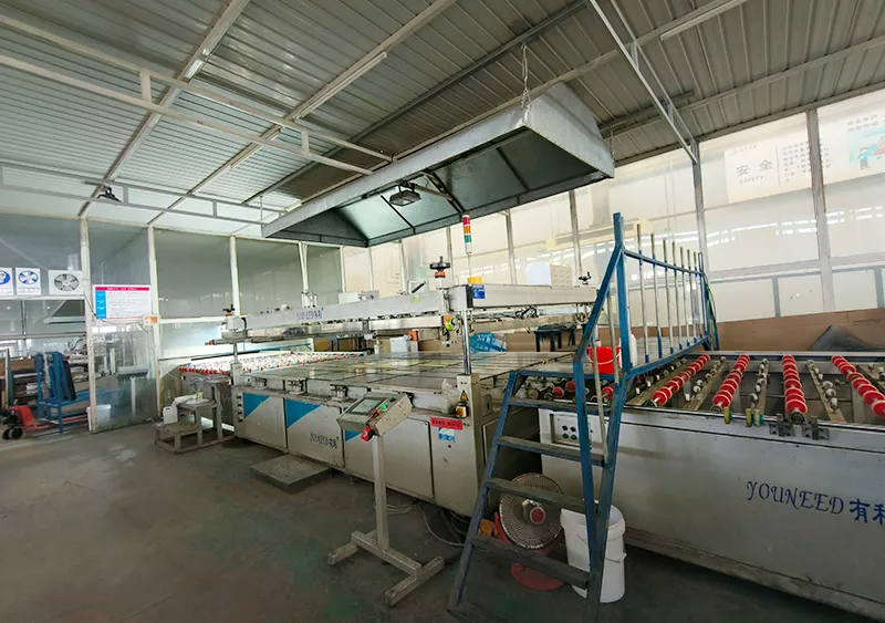 Production equipment silk screen
