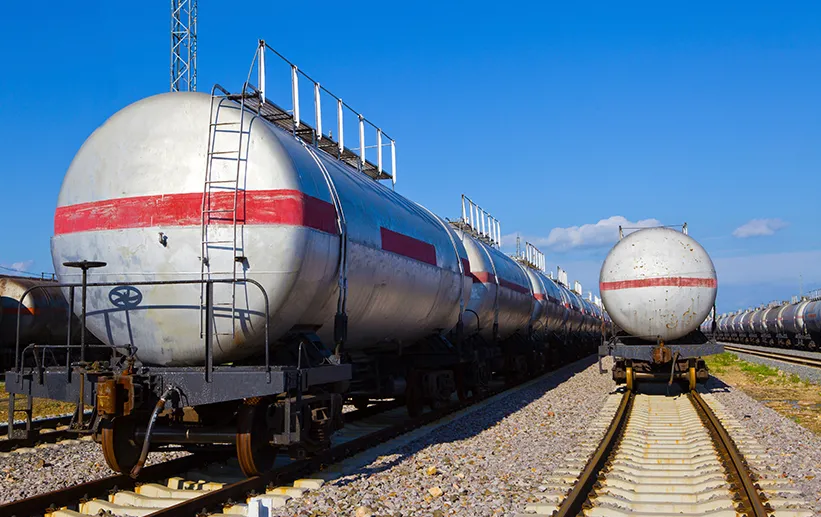 Railway tank car water-based paint case